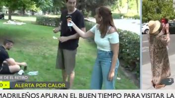 Una reportera de Telemadrid se lleva el chasco de su vida al preguntar a este joven por el calor