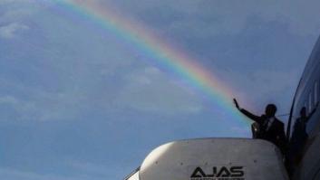 La fotaza de Pete Souza: Barack Obama y el arcoíris