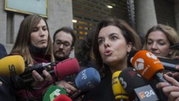 Santamaría le dice a Junqueras que no quiere ni oír hablar del referéndum