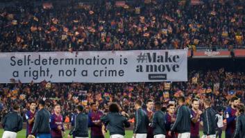 Tsunami Democràtic quiere 'jugar' el Clásico y pide a Barça y Madrid colocar una gran pancarta reivindicativa
