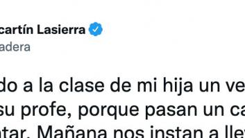 Un político de Podemos cuenta lo que le pidieron que llevara su hija al colegio por el calor