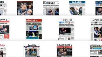 La detención de Rato monopoliza las portadas de la prensa española
