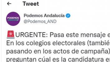 El tuit de Podemos en plena jornada electoral que más da que hablar