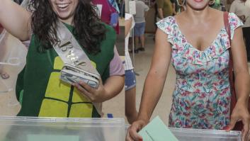 Lo visto antes de que votase Teresa Rodríguez demuestra que siempre hay tiempo para las urnas