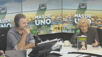 Sorpresa por lo que se escuchó en plena entrevista de Carlos Alsina con Manuela Carmena: su cara es un poema