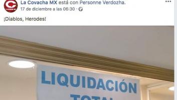 El doble sentido de un cartel visto en un escaparate de una zapatería que arrasa en Facebook: casi 6.000 compartidos