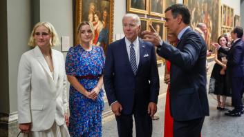 Joe Biden se lleva a sus nietas a la cena en el Prado ante la ausencia de Jill Biden