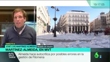 Almeida desvela la llamada que recibió de una política del PSOE en plena nevada