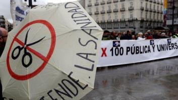 Concentración en Madrid contra la privatización sanitaria