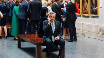 Esta foto de Draghi en el Museo del Prado es la imagen del día en Italia por lo que pasó después