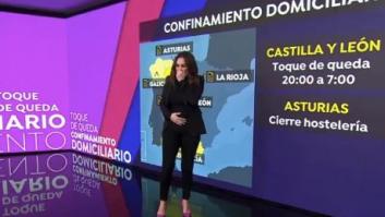 "¡No fue una almendra!": Mónica Carrillo sufre un ataque de tos en directo y reacciona de la mejor manera