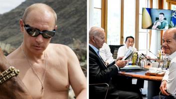 Putin contesta muy a su manera a los líderes del G7 que se rieron de su foto sin camiseta