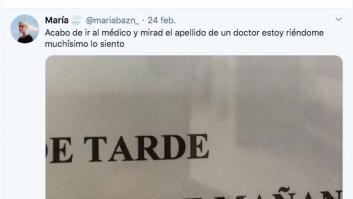 Los dos apellidos de un médico hacen las delicias de Twitter: 