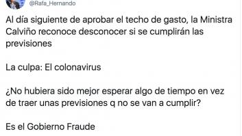 Cachondeo generalizado por este tuit de Rafa Hernando sobre el coronavirus: el motivo salta a la vista