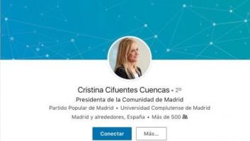 No te imaginarás lo que Cristina Cifuentes ha olvidado incluir en su perfil de LinkedIN