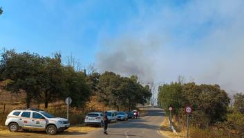 Evacuadas cinco localidades en Las Hurdes por un incendio forestal