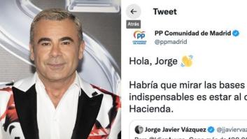 Jorge Javier Vázquez le dedica un comentario a Ayuso en Twitter y el PP le responde bien rápido