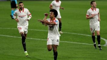 El Sevilla deja al Barça contra las cuerdas (2-0) en la ida de semifinales de la Copa