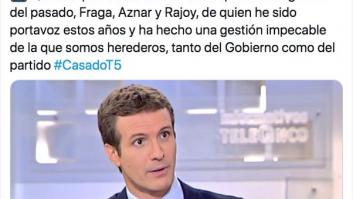 "Vaya con la hemeroteca": recuperan este tuit antiguo de Pablo Casado sobre los líderes del PP