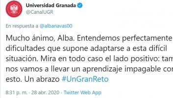 La respuesta de la Universidad de Granada a una alumna ha dejado a todos sin palabras (y para mal)