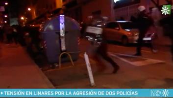 Indignación por lo que se vio hacer a los antidisturbios en Linares: mira junto al contenedor