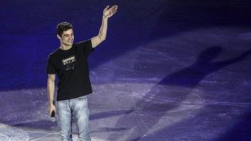 Nadie esperaba al pentacampeón de Europa de patinaje Javier Fernández en Barajas