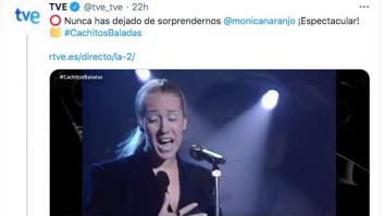 La cortante respuesta de Mónica Naranjo a este tuit de TVE: "Gracias por lo de..."
