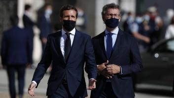 Casado y Feijóo se ven en Génova tras el pobre resultado del PP en las catalanas