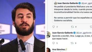 El inesperado intercambio de tuits entre García-Gallardo (Vox) y una dirigente del PSOE