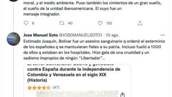 La réplica de un exletrado del Constitucional a este tuit de José Manuel Soto arrasa como pocas