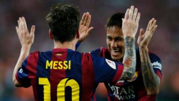 Un Messi excelso da el 'doblete' al Barça (3-1)
