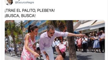 Aluvión de memes en Twitter con estas fotos de Felipe y Letizia en Benidorm