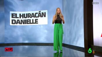 La meteoróloga de laSexta cuenta cuándo y cómo llegará el huracán 'Danielle' a España