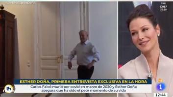 Esther Doña, emocionada tras lo que ha visto en 'La Hora de la 1': "Se me pone la piel de gallina"