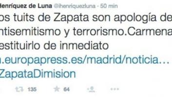 PSOE, PP y Ciudadanos piden el cese de Zapata por sus tuits