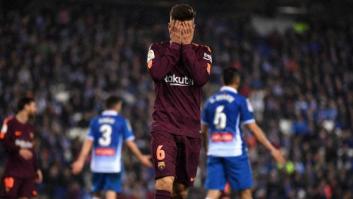 El Barça sufre ante el Espanyol su primera derrota de la temporada (1-0)