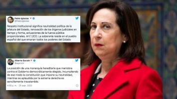 Margarita Robles critica los ataques de Iglesias y Garzón al rey y defiende su papel 