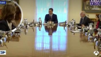 La 'pillada' de 'Espejo Público' (Antena 3) a Pedro Sánchez durante el Consejo de Ministros
