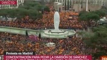 TVE pide disculpas por lo que ha ocurrido en pleno directo durante la manifestación derechista en Madrid