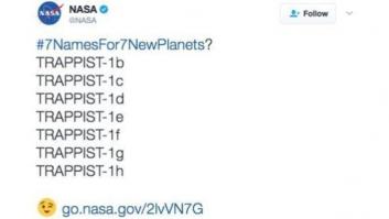 La NASA pide ayuda para nombrar los 7 nuevos planetas y pasó lo evidente