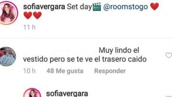 Sofía Vergara arrasa con la respuesta a un comentario sobre su culo