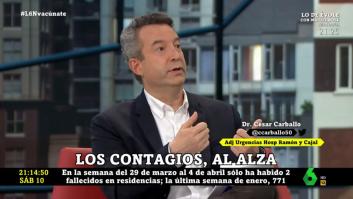 El enfado del médico César Carballo con una integrante del Gobierno