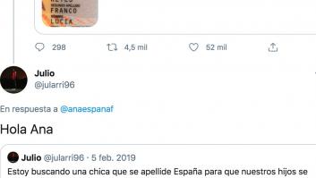 La genial respuesta que ha recibido una joven de apellido "España Franco": 50.000 'me gusta' y subiendo