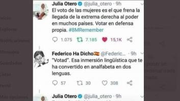 Recuperan la contestación que Julia Otero dio a este mensaje y vuelve a arrasar en Twitter