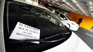Los taxistas siguen con la huelga y cortan el tráfico en Madrid y Barcelona