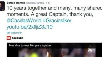 La plantilla del Madrid se despide de Casillas en las redes sociales