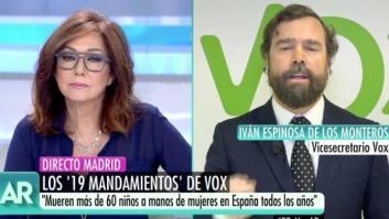 Fuerte enfrentamiento en el programa de Ana Rosa con un líder de Vox: "Estoy indignada"