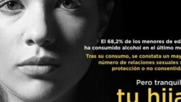 El ministerio de Sanidad retira las imágenes de una campaña que ligaba el consumo de alcohol de las menores con las violaciones