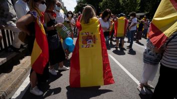 Ni Abascal, ni Casado, ni Rosa Díez: todo el mundo habla de este manifestante de Colón
