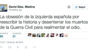 Un miembro del PP de Asturias se enreda con la memoria histórica en Twitter